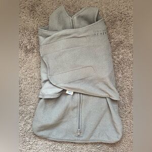 Halo Gray Fleece Baby Swaddle
